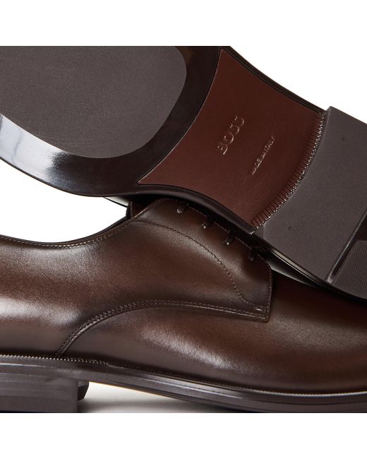 Boss Brown Derrek Derb Burb 10266888 01 Derby Shoes for men