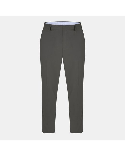 HUGO Gray Straight Leg Trousers for men