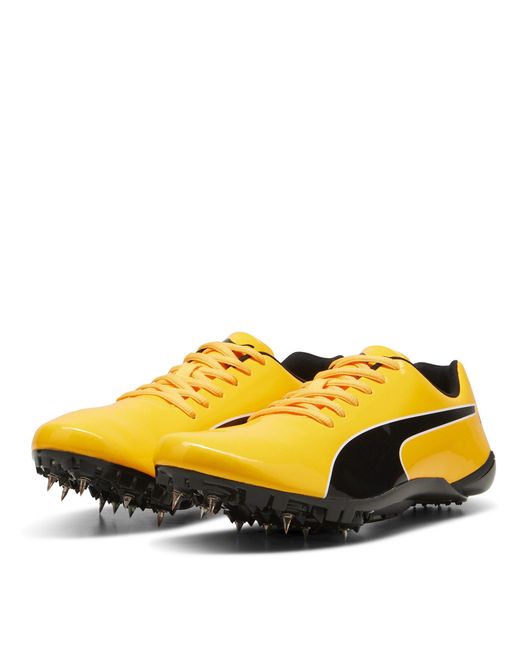 PUMA Yellow Evospeed Prep Sprint 3.5 Track Running Spikes for men