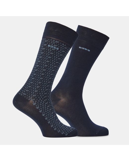 Boss Blue 2 Pack Socks for men