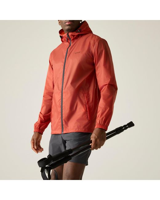 Regatta Red Pack It Iii Waterproof Jacket for men
