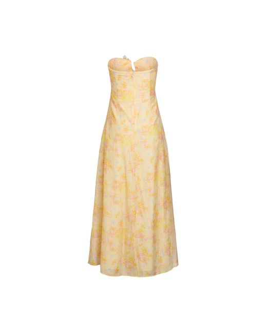 Bardot Metallic Amina Strapless Maxi Dress