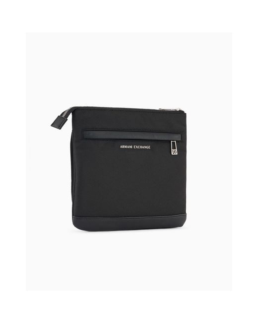 ARMANI EXCHANGE Black Cross Body Bag for men