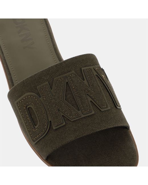DKNY Green Willow Flat Sandal