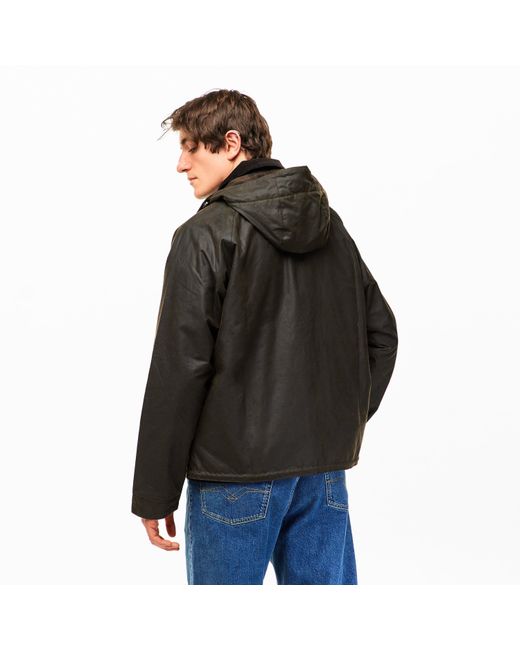 Barbour Black Re Bardon Spey Re-Engineered Wax Jacket for men