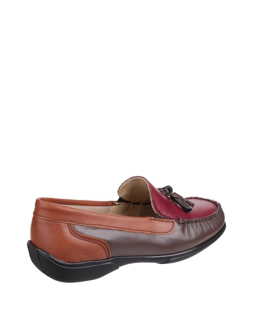 Cotswold Red Biddlestone Loafer Shoe