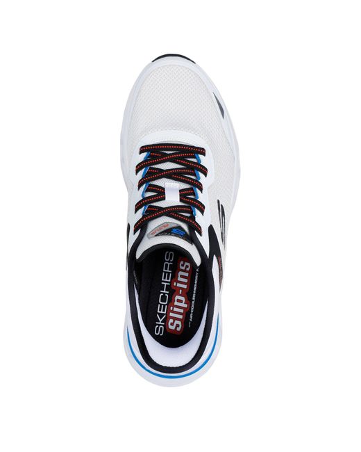 Skechers White Slip-Ins Mesh Lace-Up Sneaker W Ai Slip On Trainers for men