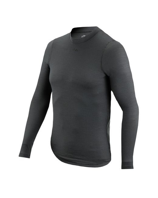 Dhb Black Merino Long Sleeve Jersey Baselayer for men