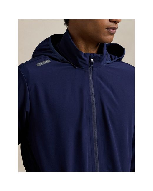 Polo Ralph Lauren Blue Rlx Water Resistant Long Sleeve Performance Golf Jacket for men