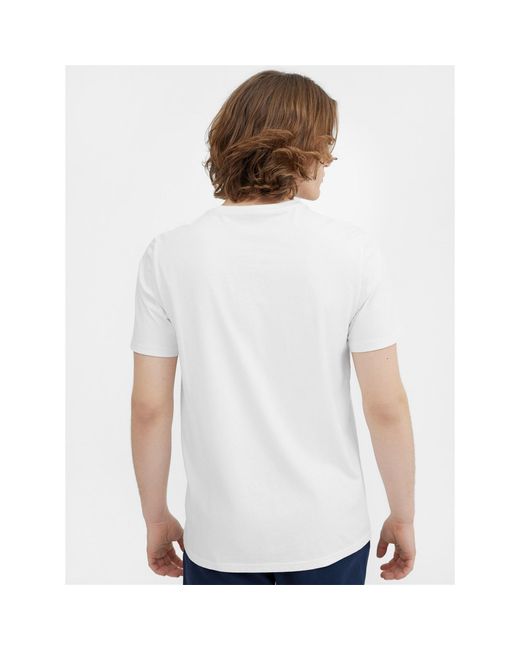 4F White Big Logo T-Shirt for men