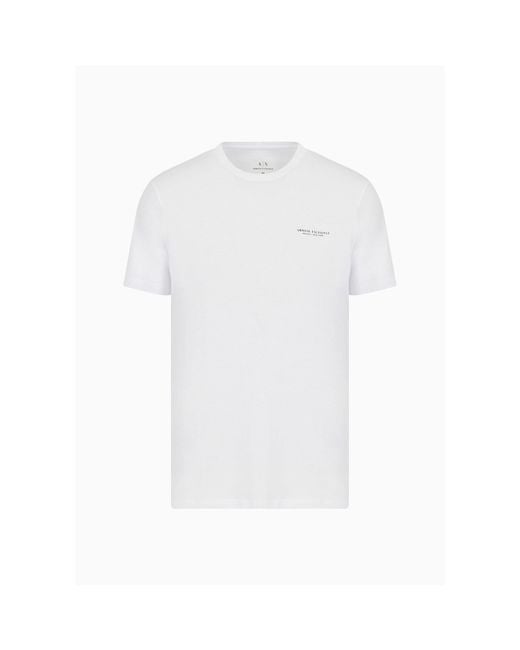 ARMANI EXCHANGE White T91 Logo T Shirt for men