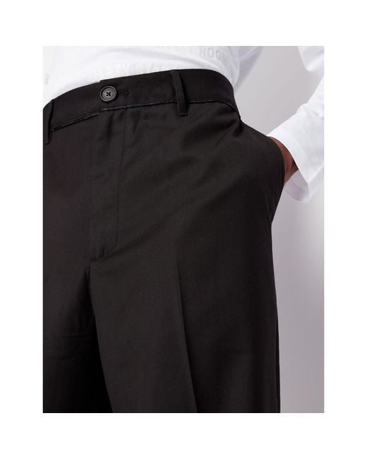 ARMANI EXCHANGE Black Pantaloni Straight Leg Trousers for men