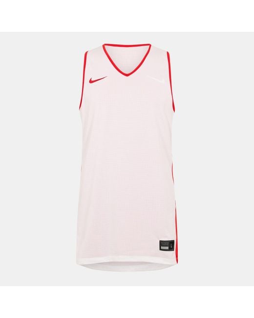 Nike Red Performance Basketball Jersey for men