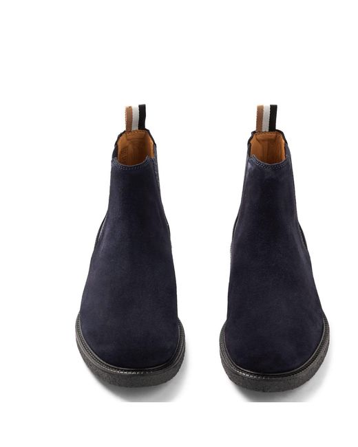 Boss Blue Tunley Chelsea Boots for men