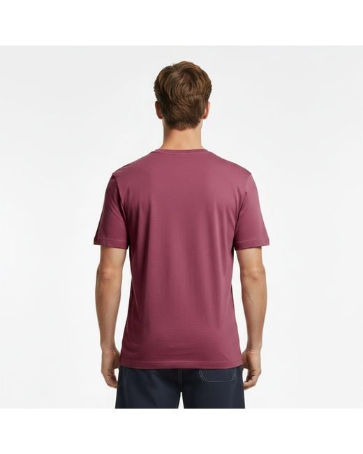 Boss Purple Tales T-Shirt With Logo Patch Premium Cotton for men