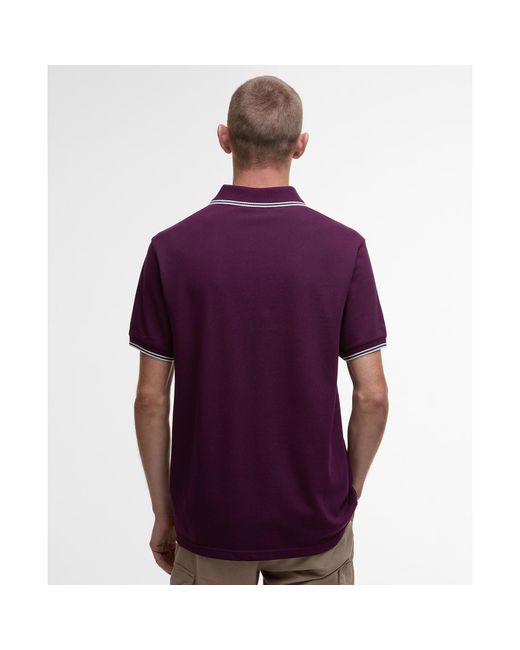 Barbour Purple Evan Polo Shirt for men