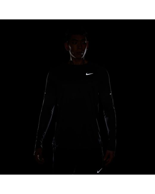 Nike Black Stride 5 Ls Tee Sn64 for men