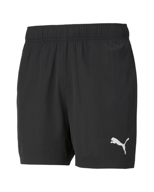 PUMA Black Essentials Logo Woven Shorts 5 for men