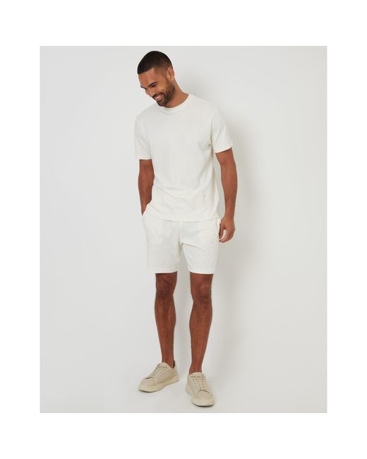 Threadbare White Regular Fit Teewren T-Shirt for men