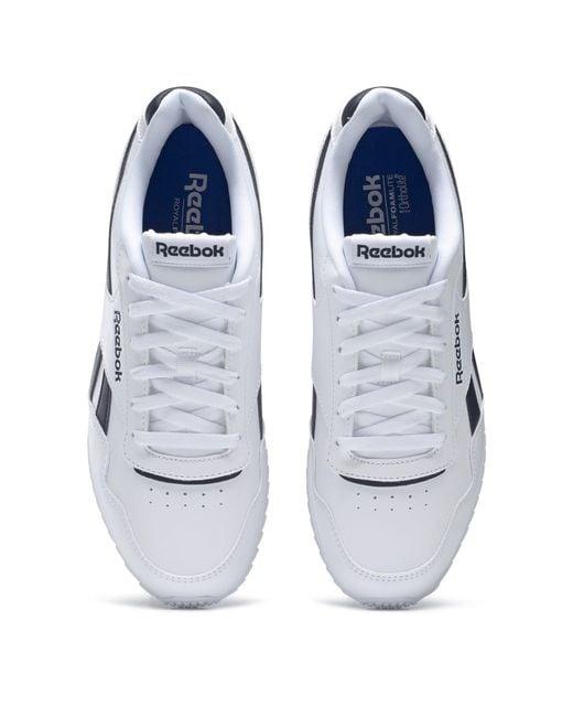 Reebok White Classic Glide Ripple Clip Trainers for men