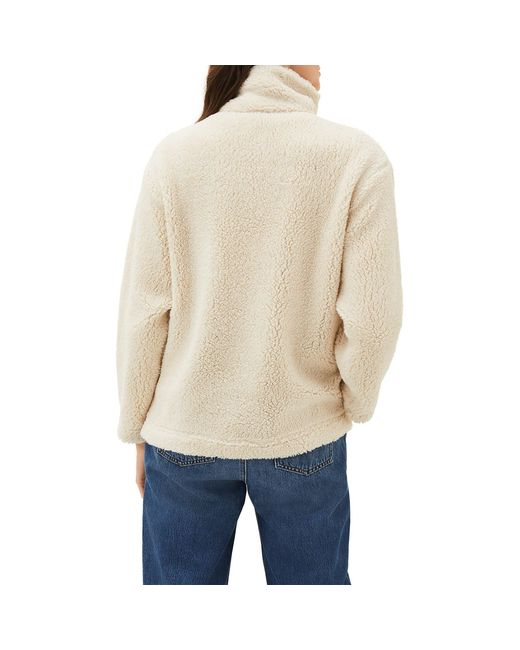 Phase Eight Natural Ione Borg Zip Funnel Neck Jacket