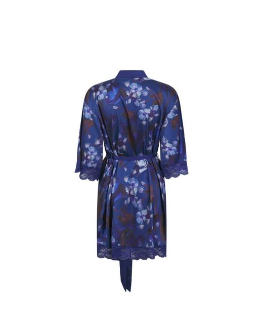 Ted Baker Blue Taylor Silk Dressing Gown