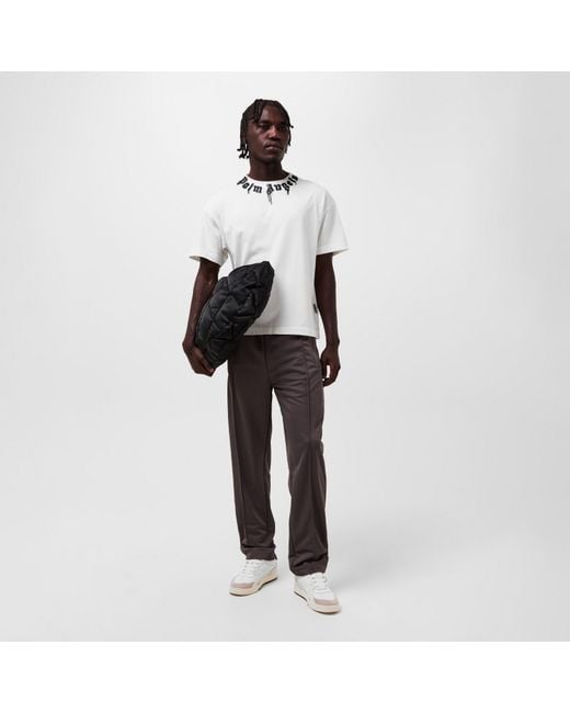 Palm Angels White Oversized T-Shirt for men