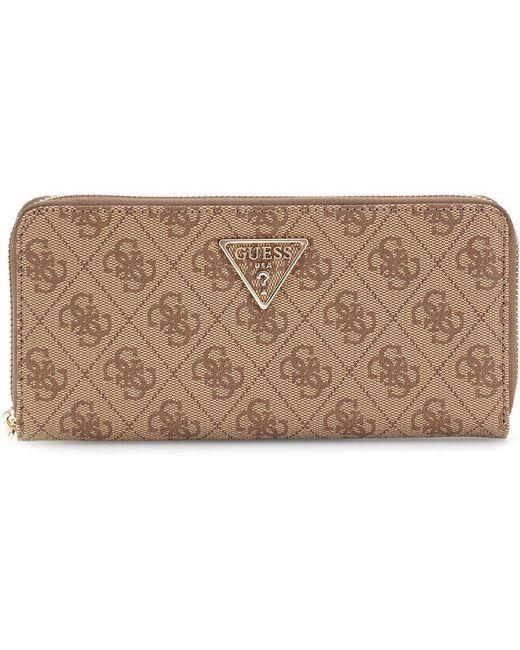 Guess Brown Laurel Zip-Around Wallet