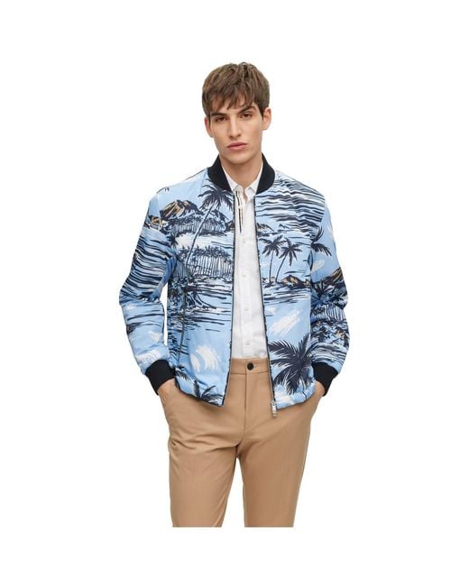 Boss Blue Clovis Softshell Jacket for men