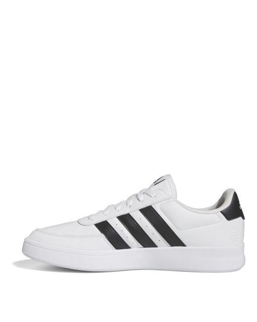 Adidas White Breaknet 2.0 Shoes for men
