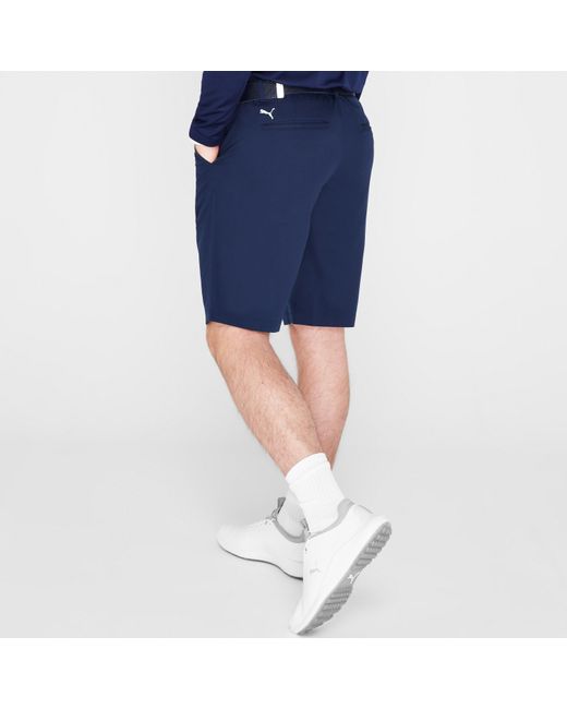 PUMA Blue Tech Golf Shorts for men