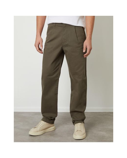 Threadbare Gray Fog Tailored Fit Chinos for men