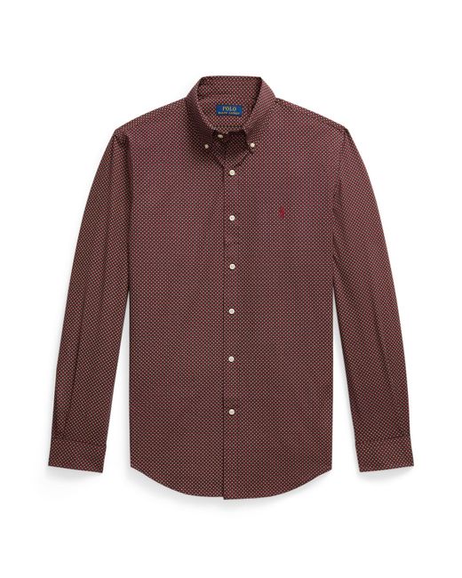 Polo Ralph Lauren Purple Long-Sleeve Plain Shirt for men