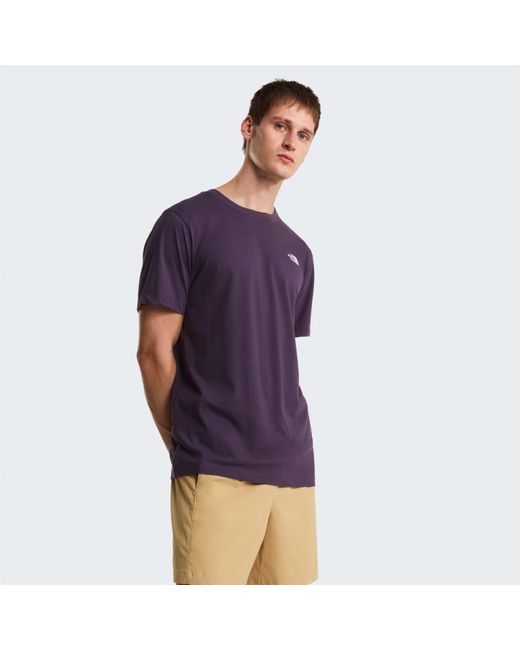 The North Face Purple Regular Fit Simple Dome T-Shirt for men