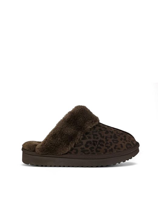 Jack Wills Brown Mule Slippers Ladies
