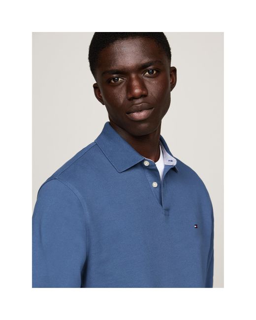 Tommy Hilfiger Blue 1985 Long Sleeve Polo Shirt for men