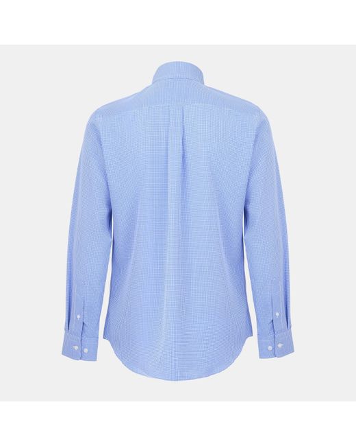 Scotch & Soda Blue Long-Sleeve Patterned Shirt for men