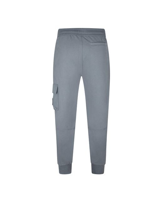Calvin Klein Blue Logo Patch Track Pants for men
