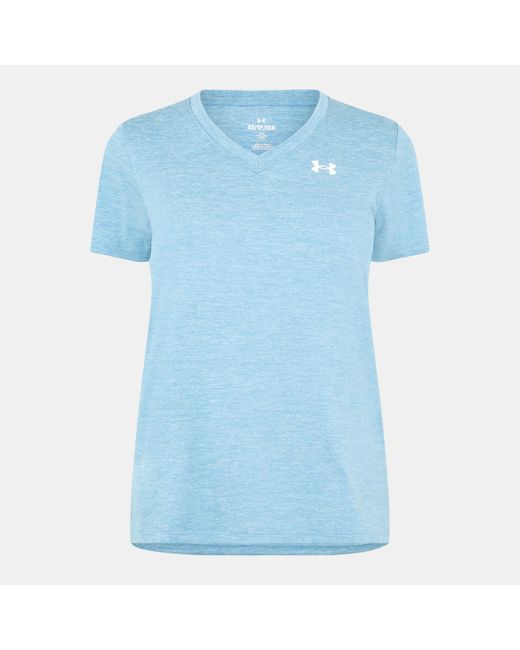 Under Armour Blue Tech Twist V-Neck Short Sleeve
