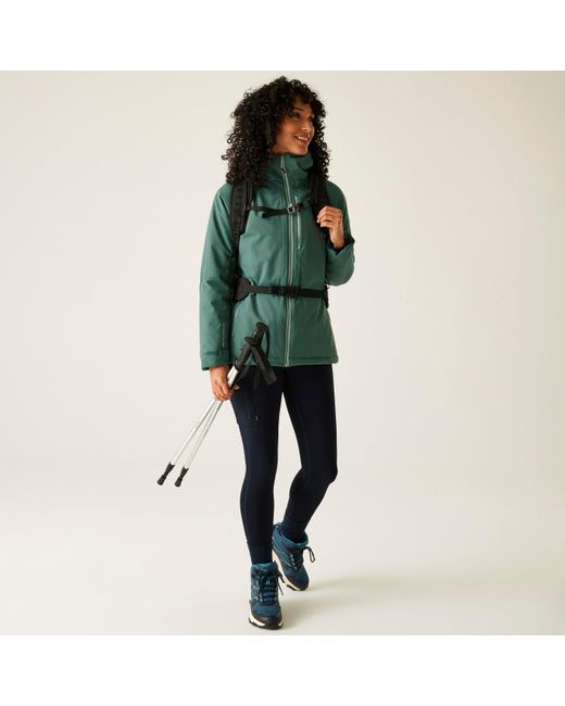 Regatta Green Highton Stretch Insulated Long Sleeve Waterproof Jacket