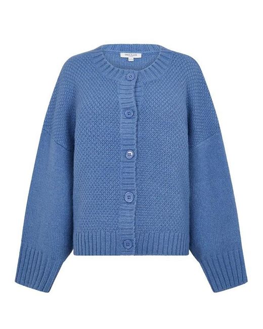 French Connection Blue Winona Knitted Cardigan