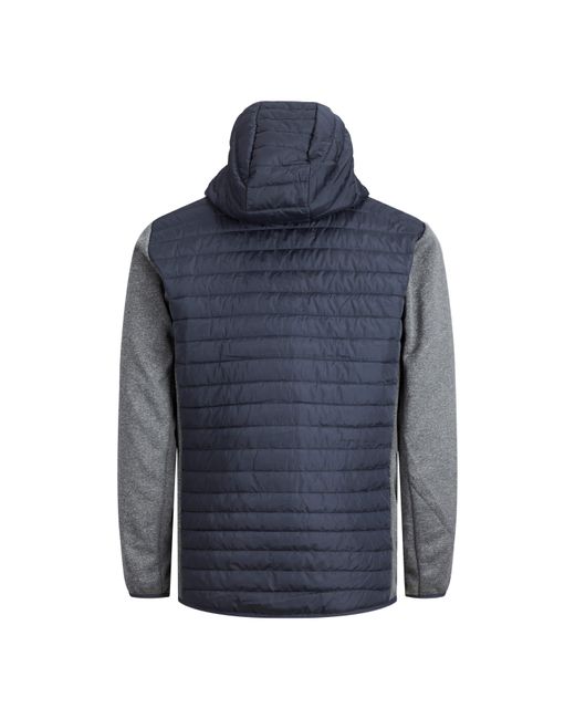 Jack & Jones Blue Lightweight Quilted Weather-Resistant Puffer Jacket for men