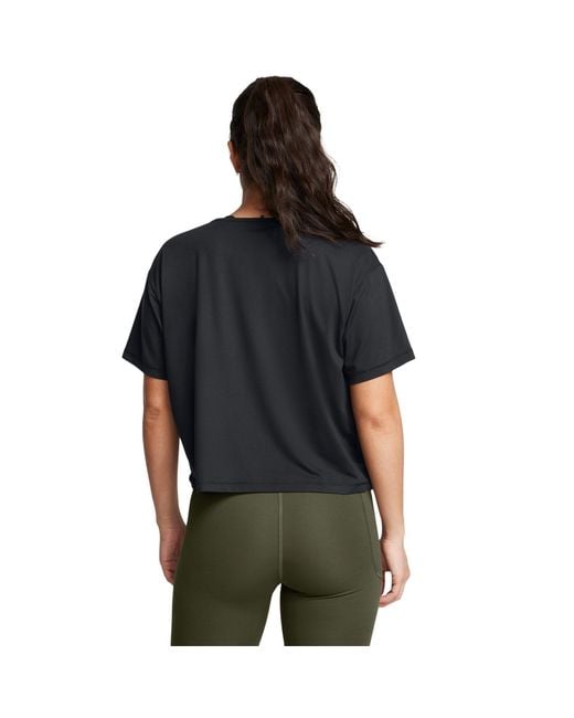 Under Armour Black Motion Short-Sleeve Performance Gym Top