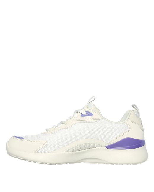 Skechers White Casual Low-Top Trainers