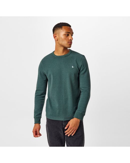 Jack Wills Green Jw Bubble Texture Top for men