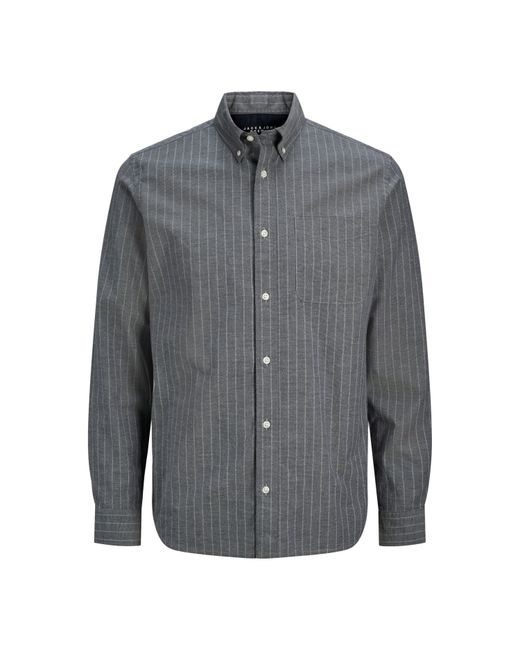 Jack & Jones Gray Brook Long-Sleeve Oxford Shirt for men