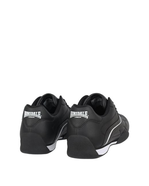 Lonsdale Black Camden Trainers for men