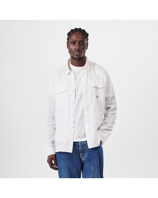 C P Company White Shirts for men