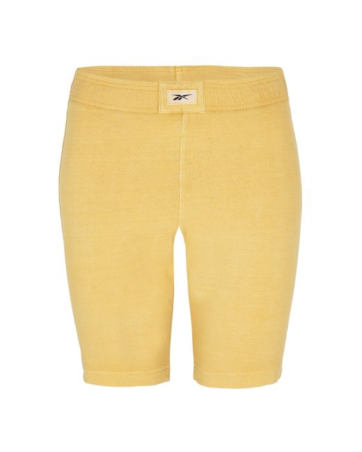 Reebok Yellow Jersey Jogger Shorts