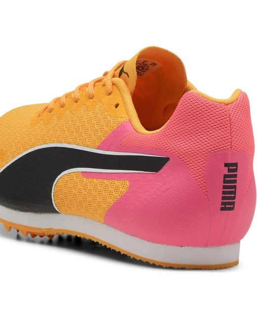 PUMA Orange Evospeed Star 9 Track Running Spikes for men